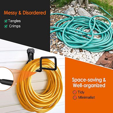 Heavy Duty Iron Hose Holder Wall Mounted Hose Hanger Hose Reel