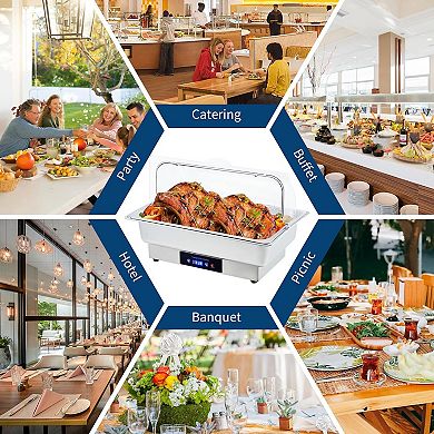 21*13*2.6Inch Electric Chafing Dish Buffet Server