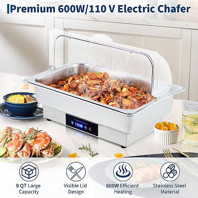 21*13*2.6Inch Electric Chafing Dish Buffet Server