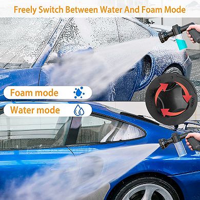 8in1 Foam Garden Hose Nozzle Soap Sprayer High Pressure Foam Cannon
