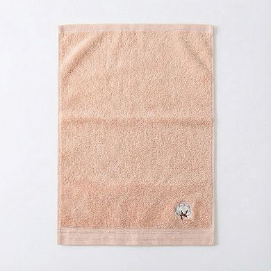 3 Pack Cotton Hand Towels Soft Absorbent Terry Towels with Embroidered Detail