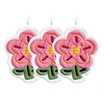 3 Pack Novelty Hanging Kitchen Cleaning Towels Soft Absorbent Reusable Microfiber Dish Towels