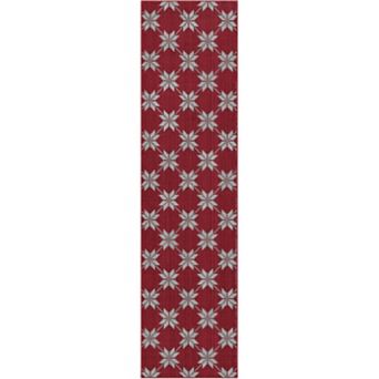 Christmas Area Rug Non Slip Low Pile Machine Washable Carpet for Holiday Decor Geometric Rugs