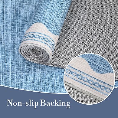 Solid Area Rugs,Ultra-Soft Scalloped Bedroom Rug Non-Slip Washable Modern Throw Rugs Stain-Resistant