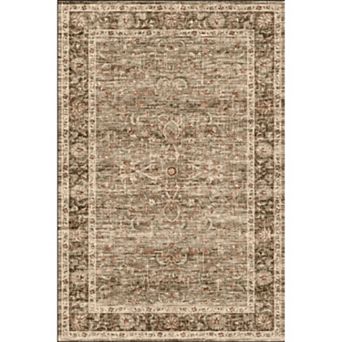 Vintage Style Area Rugs, Non-Slip Reversible Machine Washable Rug, Soft Rug for Living Room Bedroom