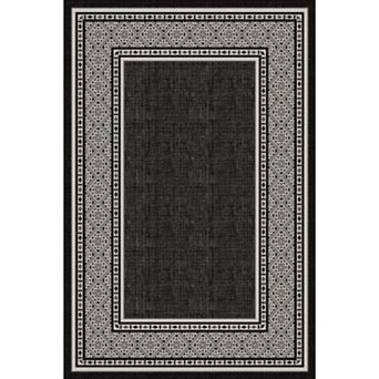 Modern Neutral Bordered Area Rugs, Soft Washable Non Slip Solid Geometric Large Throw Carpet