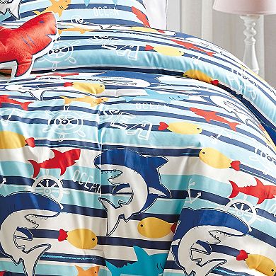 ESCA Shark Comforter Set Kids Bedding