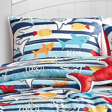 ESCA Shark Comforter Set Kids Bedding