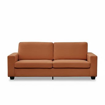 Corduroy Sofa Couch, Deep Seat Boneless, 3 Seater, Small Living Room, Bedroom or Office