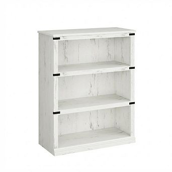 Farmhouse Bookcase, Bookshelf with Open Storage, Wooden Bookshelves Display Shelves for Home Office