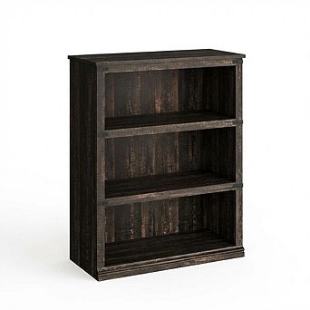 Farmhouse Bookcase, Bookshelf with Open Storage, Wooden Bookshelves Display Shelves for Home Office