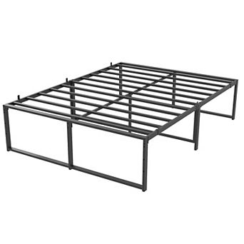 Metal Bed Frame Platform Bed Frame 3 in 1 Steel Support Heavy Duty Metal Platform