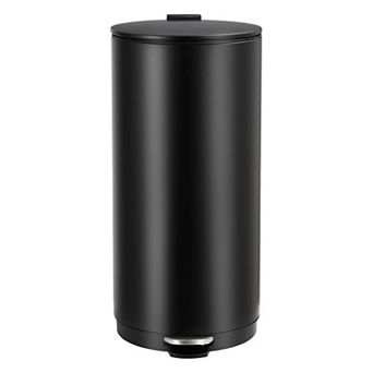 1 pc Trash Can with Lid,Stainless Steel Kitchen Trash Can with Removable Inner Bucket