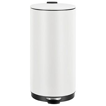 1 pc Trash Can with Lid,Stainless Steel Kitchen Trash Can with Removable Inner Bucket