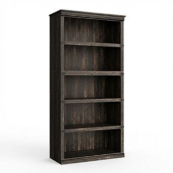 Farmhouse Bookcase, Bookshelf with Open Storage, Wooden Bookshelves Display Shelves for Home Office