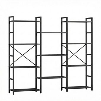 Bookshelf Classical Modern Book Shelf with Open Display Shelves Tall Display Shelves