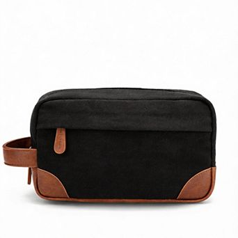 Canvas Hanging Toiletry Bag Water Resistant Medium, 10.00 x 5.00 x 5.50 inches