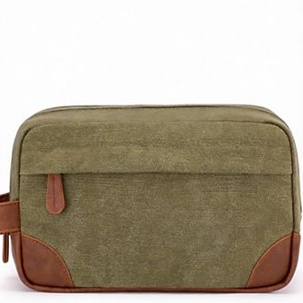 Canvas Hanging Toiletry Bag Water Resistant Medium, 10.00 x 5.00 x 5.50 inches