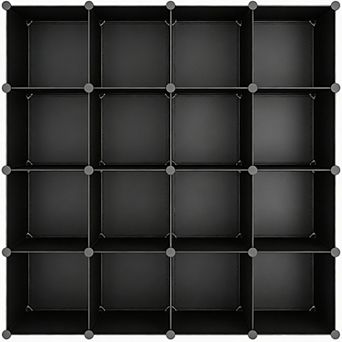 16-Cube Modular Organizer DIY Closet Shelf