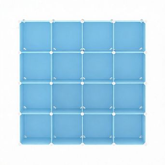 16-Cube Modular Organizer DIY Closet Shelf