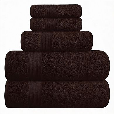 Cotton Towel Set 6pc Soft Quick Dry Chemical-Free