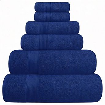 Cotton Towel Set 6 pc Soft Quick Dry Chemical-Free