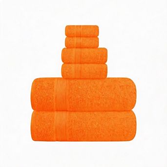 Cotton Towel Set 6 pc Soft Quick Dry Chemical-Free