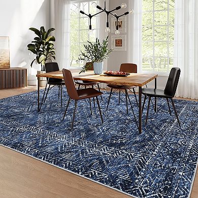 Machine Washable Non Slip Area Rug Non Shedding Carpet for Living Room Bedroom