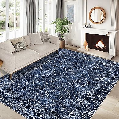 Machine Washable Non Slip Area Rug Non Shedding Carpet for Living Room Bedroom