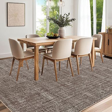 Modern Solid Color Area Rug Machine Washable Non Slip Pet Friendly for Living Room Bedroom
