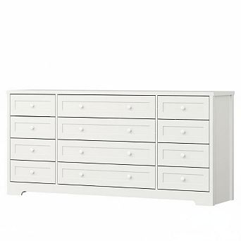Modern 12 Drawer Wood Dresser and 65 Inch TV Stand