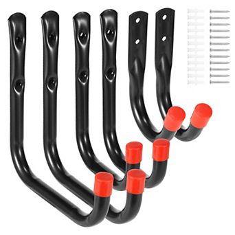 Garage Storage Hooks 22lbs Load Bike Bicycle Hooks 6Packs