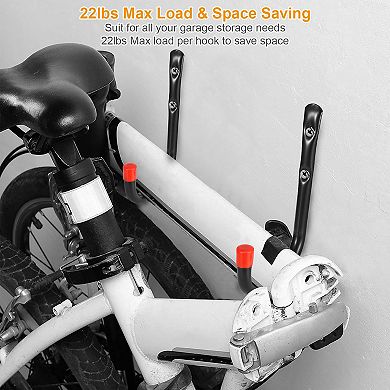 Garage Storage Hooks 22lbs Load Bike Bicycle Hooks 6Packs