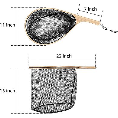Elm Wood Fly Fishing Net