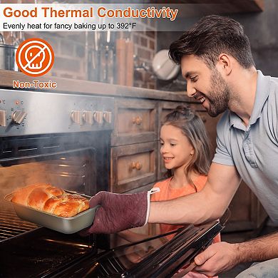 Nonstick Bakeware Set Baking Tray Ovenware Sheet Kit 5Pcs