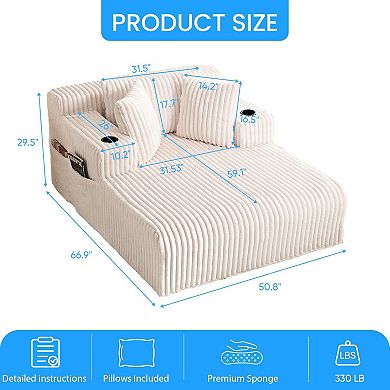 50 Inch Chaise Lounge Chair Indoor