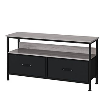 50 in TV Stand for Living Room, Dresser-Style TV Stand with 2 Drawers, Compact Entertainment Center