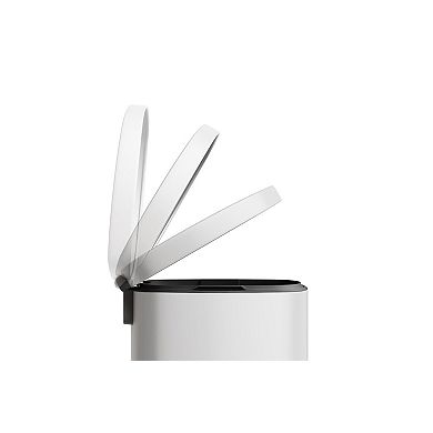 Stainless Steel Kitchen Trash Can Combo Set Step-On Pedal Bins