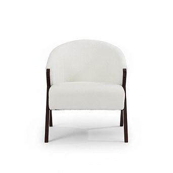 Teddy Accent Chair, Mid-Century Modern Upholstered Chair for Living Room Bedroom Waiting Room