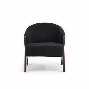 Teddy Accent Chair, Mid-Century Modern Upholstered Chair for Living Room Bedroom Waiting Room