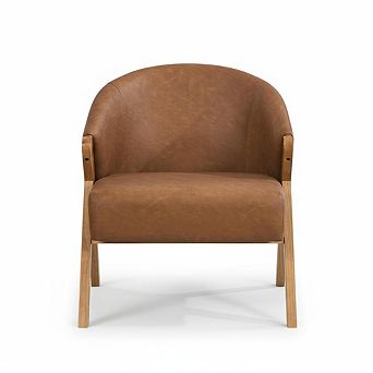 Teddy Accent Chair, Mid-Century Modern Upholstered Chair for Living Room Bedroom Waiting Room