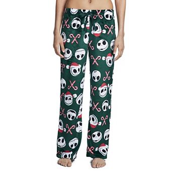 Juniors' Disney's Nightmare Before Christmas' Jack Skellington Holiday Luxe Plush Pajama Pants
