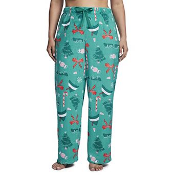 Plus Size Elf Buddy The Elf Holiday Luxe Plush Pajama Pants