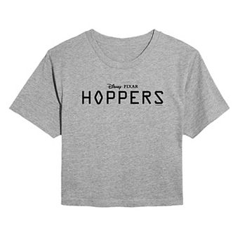 Juniors' Disney / Pixar's Hoppers Logo Cropped Tee