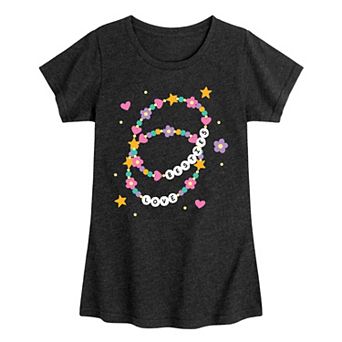 Girls 7-16 Besties Love Friendship Bracelets Graphic Tee