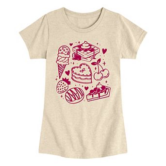 Girls 7-16 Sweets Doodles Graphic Tee