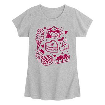 Girls 7-16 Sweets Doodles Graphic Tee