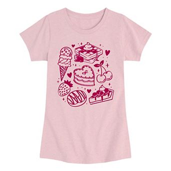 Girls 7-16 Sweets Doodles Graphic Tee