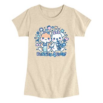 Girls 7-16 Kawaii Characters Graphic Tee