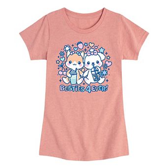 Girls 7-16 Kawaii Characters Graphic Tee